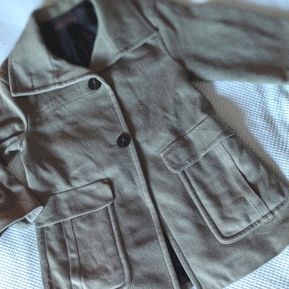 Zara - Quilted Wool Peacoat - Picture 4 of 15